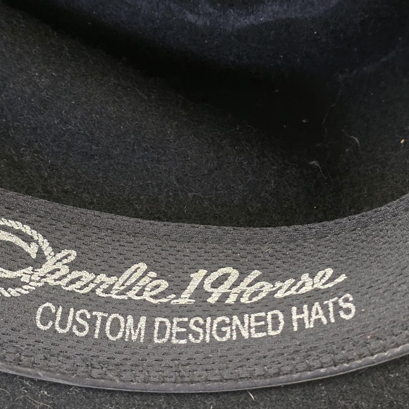 Charlie 1 Horse Hat Cowboy Fitted Womens One Size Black Felt Wide Brim Western main image 6